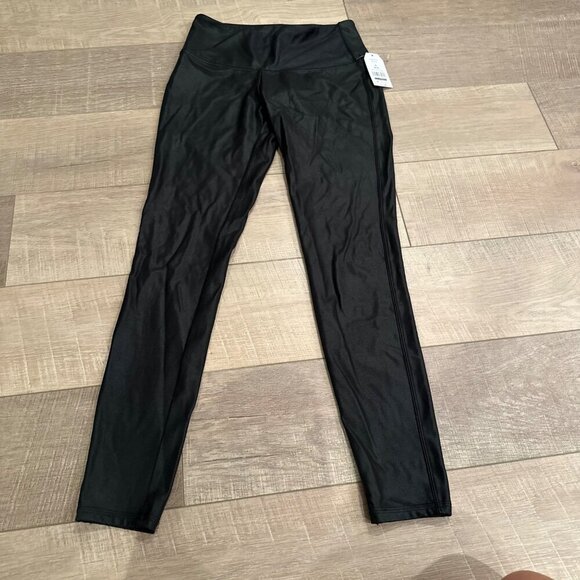 TIME AND TRU WOMENS HIGH RISE SKINNY FAUX LEATHER LEGGINGS SMALL 4-6 - Picture 2 of 7